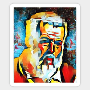 Anaximander Abstract Portrait | Anaximander Artwork 2 Sticker